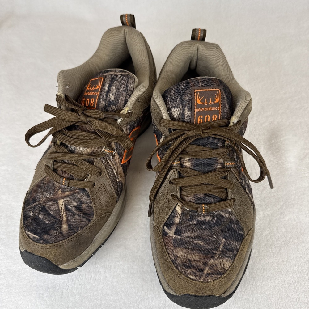 New Balance 608 Shoes Womens Size 9.5B Camo Hiking Hunting Orange Brown WX608V3H - Picture 2 of 7
